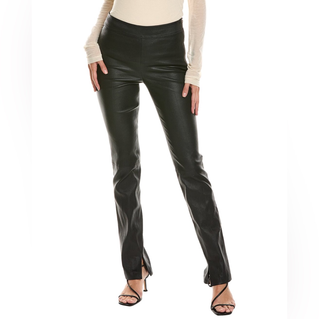 Helmut Lang Brown Reddish Leather Pants